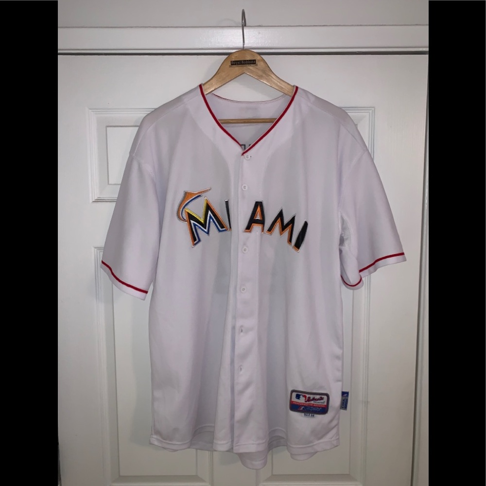 Miami Marlins Giancarlo Mike Stanton Jersey Sz 54